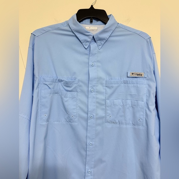 Columbia PFG Tamiami Il Button Long Sleeve Shirt Omni-Shade Classic Fit Size XL - Picture 3 of 14